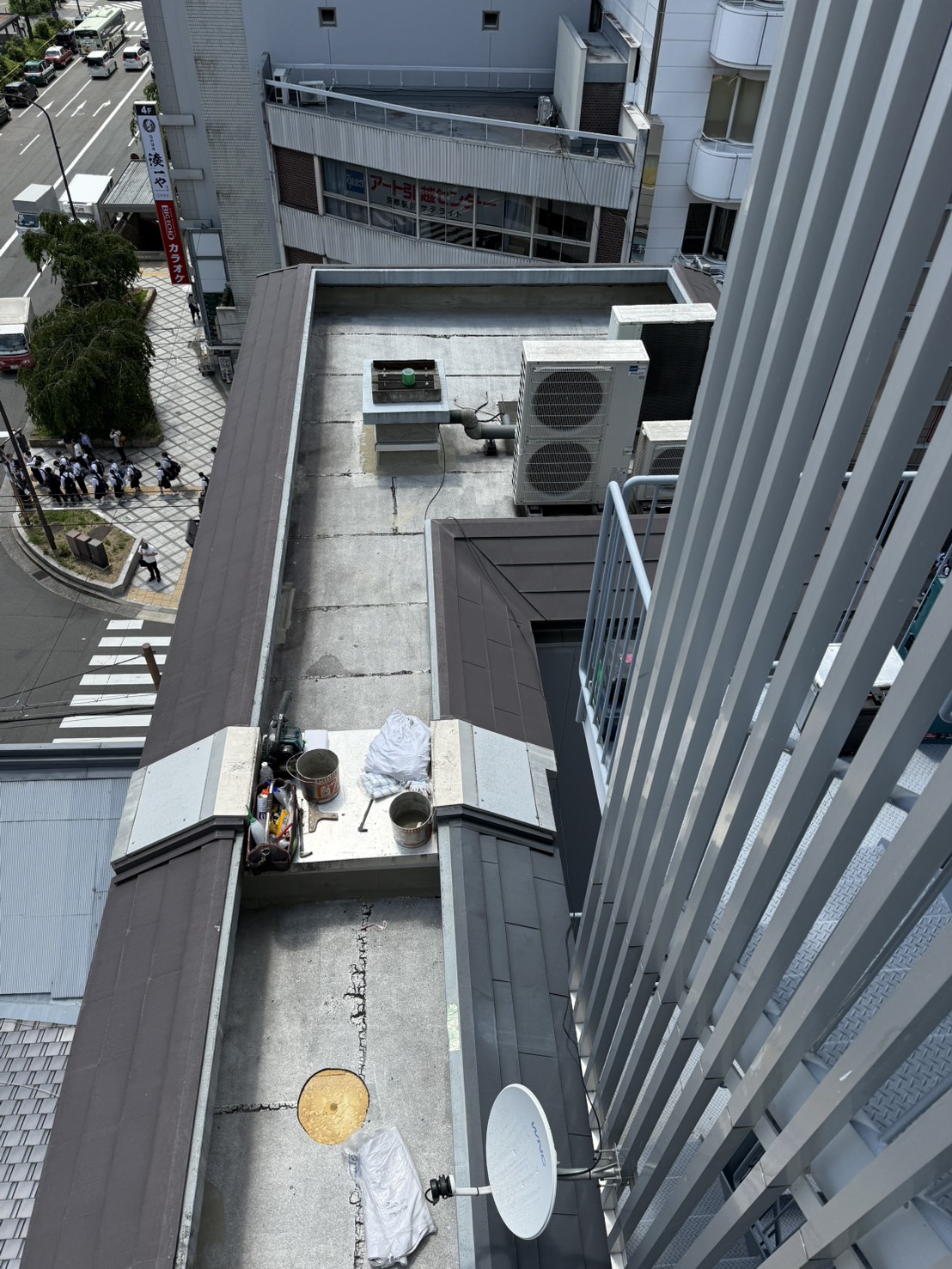 YU-AIビル下層屋上の防水工事施工後